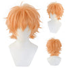 Qp hairEbingoo Green Wig for Women Short Straight Wig with Ponytail Cosplay Wig for Anime Party Halloween (with Wig Cap)