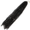 Qp hairCrochet Braid Synthetic Water Wave hair 18 inch Ombre Braiding Hair Extentions 22 strands/pcs bug,blonde,black braids