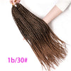 Qp hairCrochet Hair Extensions Synthetic Box Braiding hair For Women 18 Inch 22 Strands/piece Ombre Braids Black Blonde Brown