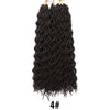 Doris beauty Goddess Faux Locs Curly Crochet Braids Hair 24Roots 18Inch Ombre Synthetic Dreadlocks Hair Extensions For Women