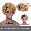 Doris beauty Short Curly Black Cute Wig for Women Blonde African Afro Hair Synthetic Wigs For Women Short Hair Heat Resistant