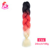 Qp hairDream Like Pre Stretched Long Braiding Hair Extensions Synthetic Crochet Hair High Tempreture Fiber Jumbo Hair Braids For Women