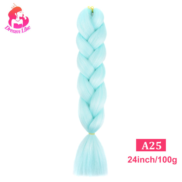 Qp hairDream Like Pre Stretched Long Braiding Hair Extensions Synthetic Crochet Hair High Tempreture Fiber Jumbo Hair Braids For Women