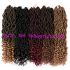 Qp hairFaux Locs Synthetic 18 inch Crochet braid Hair Extensions 24 strands/pack Braids Ombre Braiding Hair Synthetic Afro brown Braids