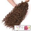 Qp hairFaux Locs curly Hair Synthetic 16 inch Crochet Braid hair 75g/pcs,24 Strands/piece Braiding Hair extensions Black Blonde