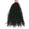 Qp hairFaux Locs curly Hair Synthetic 16 inch Crochet Braid hair 75g/pcs,24 Strands/piece Braiding Hair extensions Black Blonde