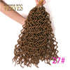 Qp hairFaux Locs curly Hair Synthetic 16 inch Crochet Braid hair 75g/pcs,24 Strands/piece Braiding Hair extensions Black Blonde