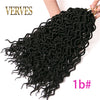 Qp hairFaux Locs curly Hair Synthetic 16 inch Crochet Braid hair 75g/pcs,24 Strands/piece Braiding Hair extensions Black Blonde
