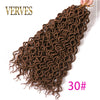 Qp hairFaux Locs curly Hair Synthetic 16 inch Crochet Braid hair 75g/pcs,24 Strands/piece Braiding Hair extensions Black Blonde