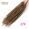Qp hairFocs Locs Curly Synthetic hair Crochet Faux braids Hair Extensions 18 inch 20 strands/pcs Dreads Hairstyle Women Blonde Ombre