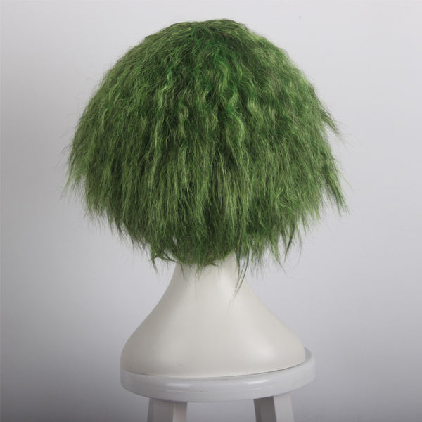 Joker Wig The Dark Knight Joker Cosplay Short Grass Green Fluffy Curly Hair