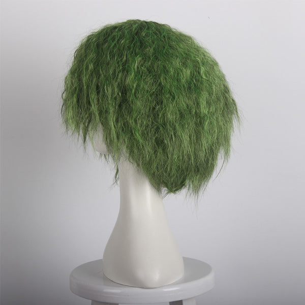 Joker Wig The Dark Knight Joker Cosplay Short Grass Green Fluffy Curly Hair