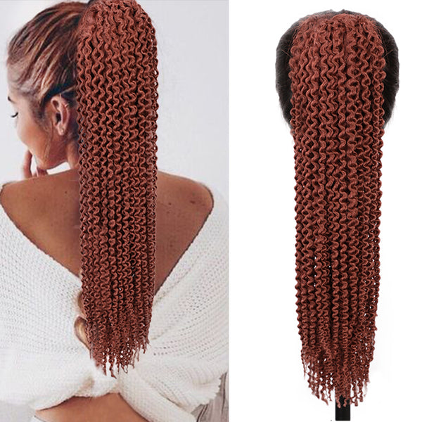 Qp hairMONIXI Synthetic Drawstring Puff Ponytail Afro Kinky Curly Hair Extension  Clip in Pony Tail African American Hair Extension