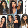 Qp hairMONIXI Synthetic Dreadlock Braided Headband Wig  Goddess Faux Nu Locs Curly Wig Freetress Twist Crochet Hair For Black Women