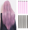 Qp hairMONIXI Synthetic Long Straight Clip In One Piece Hair Extensions 20 inch for Women Girls Rainbow High Temperature Faber Pieces