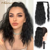 Qp hairMONIXI Synthetic Long Wavy Ponytail Extensions Clip in Hair Extensions Wrap Around Hairpiece Daily Wear Heat Resistant Fiber