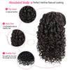 Qp hairSynthetic  Afro Kinky Curly Wig Drawstring Puff Ponytail Extension Synthetic Clip in Pony Tail African American Hair Extension