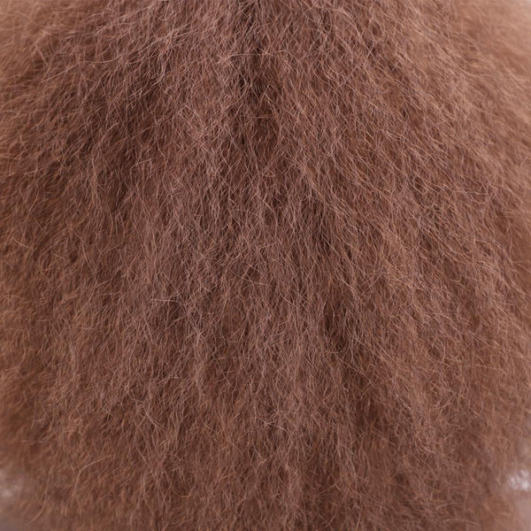 Synthetic Afro Wig for Women African Dark Brown Black Red Color Yaki Straight Short Wig Cosplay Hair Doris beauty