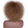 Synthetic Afro Wig for Women African Dark Brown Black Red Color Yaki Straight Short Wig Cosplay Hair Doris beauty