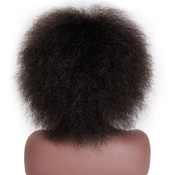 Synthetic Afro Wig for Women African Dark Brown Black Red Color Yaki Straight Short Wig Cosplay Hair Doris beauty