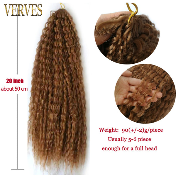 Qp hairSynthetic Marely Curl Kinky Twist Braiding Braids Hair Extensions Natural Wave Crochet Braids Pink Ombre Brown Goddess Passion