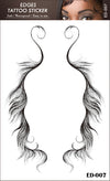 Qp hairVigorous 5 Styles Baby Hair Temporary Tattoos Sticker DIY Natural Curly Hair Edges Long Lasting Waterproof hair on the temples