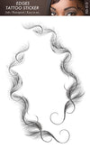 Qp hairVigorous 5 Styles Baby Hair Temporary Tattoos Sticker DIY Natural Curly Hair Edges Long Lasting Waterproof hair on the temples