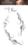 Qp hairVigorous 5 Styles Baby Hair Temporary Tattoos Sticker DIY Natural Curly Hair Edges Long Lasting Waterproof hair on the temples