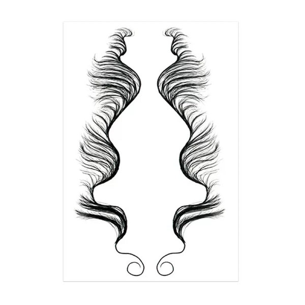 Qp hairVigorous 5 Styles Baby Hair Temporary Tattoos Sticker DIY Natural Curly Hair Edges Long Lasting Waterproof hair on the temples