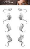 Qp hairVigorous 5 Styles Baby Hair Temporary Tattoos Sticker DIY Natural Curly Hair Edges Long Lasting Waterproof hair on the temples