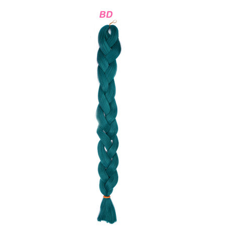 solid color braiding hair  one piece 82 inch Synthetic High Temperature Fiber 165g  pure color Braid Hair Extensions free shipping
